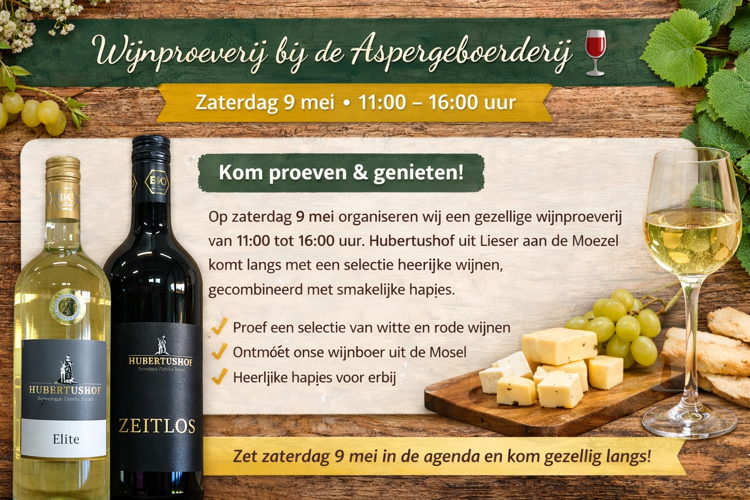 Wijnproeverij Aspergeboerderij Otterlo